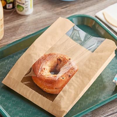 Túi Giấy Đựng Bánh Có Cửa Sổ PET – Bao Bì Kraft Cho Tiệm Bánh, Bakery Take Away